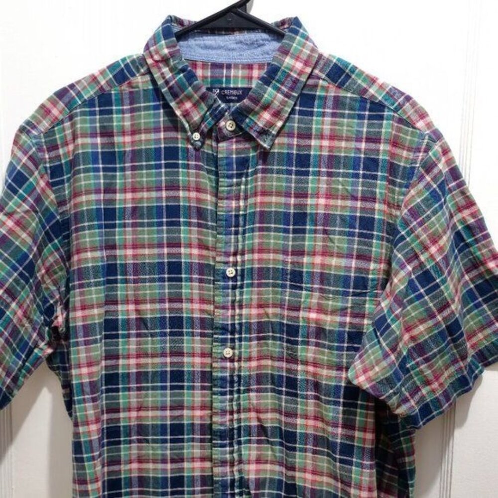 Cremeux Classics Men's XL Multicolor Plaid Button-Down Shirt